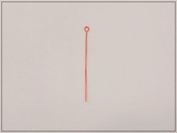 Korupiikit 50 mm silmukalla, Ø 0.7 mm, ruusukulta, 20 kpl