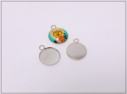 Korupohja pyöreä Ø 14 mm kapussille, teräsväri