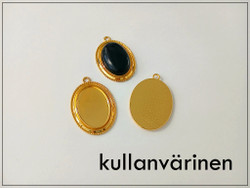 Korupohja ovaali 30 x 20 mm, riipus, eri värejä
