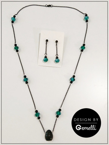 Korusetti Vanessa, kaulakoru + korvakorut