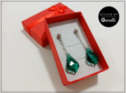 Korvakorut, Herttuatar, smaragdinvihreä + teräsväri