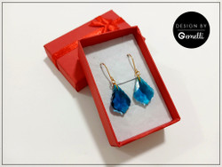 Korvakorut, Kreivitär, tumma turkoosi + kullanvärinen