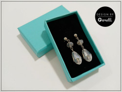 Korvakorut, Kristiina, kirkas + teräsväri