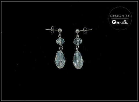 Korvakorut, Kristiina, kirkas + teräsväri