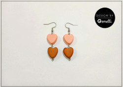 Korvakorut, Nea, vaaleanpunainen-ruskea