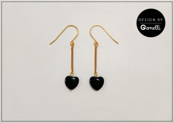 Korvakorut, Olivia, ketjulla, kullanvärinen