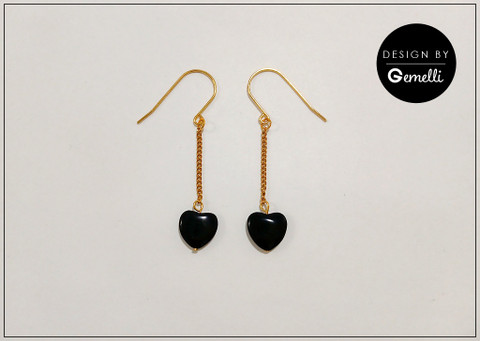 Korvakorut, Olivia, ketjulla, kullanvärinen