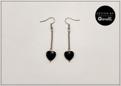 Korvakorut, Olivia, ketjulla, teräsväri