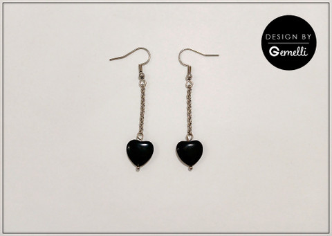 Korvakorut, Olivia, ketjulla, teräsväri