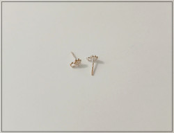 Korvakorutapit riipusrenkaalla Sterling .925 hopeaa, kukka, pari