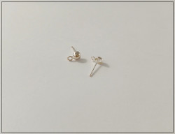 Korvakorutapit riipusrenkaalla Sterling .925 hopeaa, puolipyöreä, pari