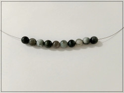 Kotkansilmä A (Eagle Eye Stone), pyöreä Ø 8 mm, 10 kpl