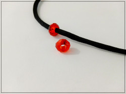 Kristallilasihelmi, 14 x 9 mm, Granate