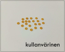 Kukkarondelli/välihelmi 4 mm, eri värejä, 20 kpl