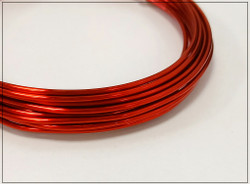 Värillinen kuparilanka Ø 1.25 mm, 3 metriä, punainen