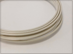 Värillinen kuparilanka Ø 1.25 mm, 3 metriä, valkoinen