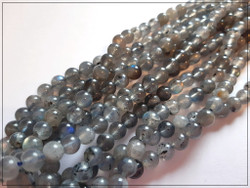 Labradoriitti, pyöreä Ø 6 mm