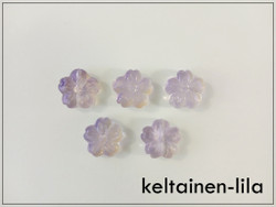 Lasihelmi kukka 13 x 13.5 mm, 5 kpl, eri värejä