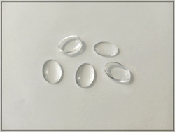 Lasikapussi 14 x 10 mm, ovaali, kirkas