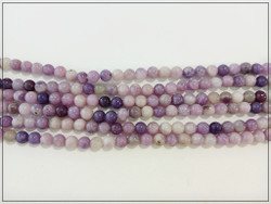 Lepidoliitti, pyöreä Ø 6 mm