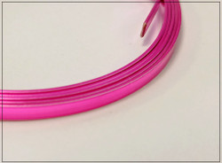 Litteä kuparilanka 3 mm, 1 metri, pinkki