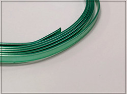 Litteä 3 mm kuparilanka, 1 metri, vedenvihreä