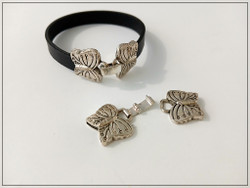 Lukko 12 x 2 mm, teräspinta, perhoset