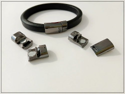 Magneettilukko 10 x 7 mm, tumma teräsväri