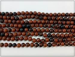 Mahonkiobsidiaani Ø 8 mm, ½ nauha