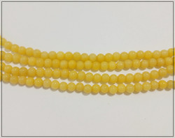 Mashan Jade, Ø 4 mm, keltainen, nauha