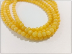 Mashan Jade, Ø 4 mm, keltainen, nauha