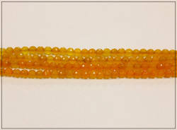 Malesian jade, fasetoitu Ø 6 mm, hunajankeltainen