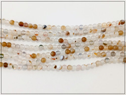 Akaatti, Montana, pyöreä Ø 4 mm