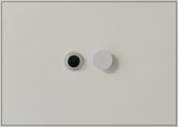 Muovisilmät 8 mm, liimattavat, pari