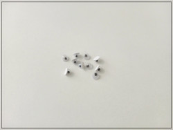 Muovisilmät 4 mm, liimattavat, 10 kpl