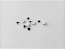 Muovisilmät 6 mm, liimattavat, 10 kpl