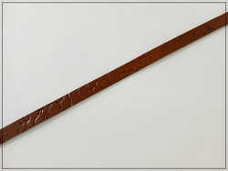 Nahkanauha, 10 x 2 mm, kroko, punertavan ruskea
