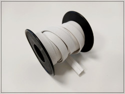 Nahkanauha 10 x 2 mm, sileä Nappa, valkoinen