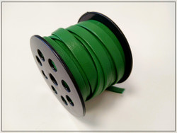 Nahkanauha 10 x 2 mm, sileä Nappa, vihreä