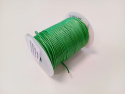 Nahkanauha Ø 1 mm, Metallivihreä, 1 metri