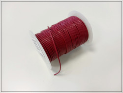 Nahkanauha Ø 1 mm, Tumma fuchsia, 1 metri