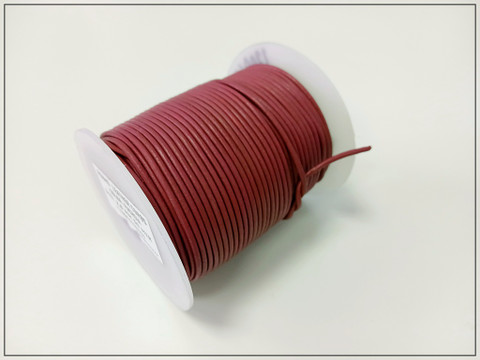 Nahkanauha pyöreä Ø 2 mm, purppura, metri