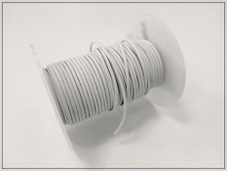 Nahkanauha pyöreä Ø 2 mm, valkoinen, metri