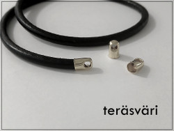 Nauhanpäät, Ø 4-5 mm sylinteri, teräsväri/kullanvärinen, 10 kpl