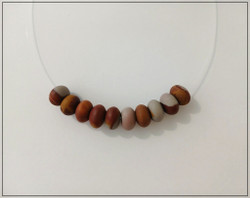 Noreena jaspis, rondelli 5 x 9 mm, matta, 10 kpl