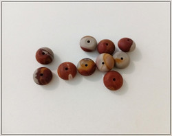 Noreena jaspis, rondelli 5 x 9 mm, matta, 10 kpl