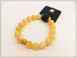 Rannekoru Jade Ø 10 mm, keltainen, 15-16 cm