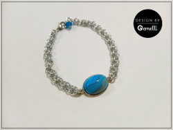 Rannekoru, muinaisketju ja Akaatti-kapussi, turkoosi