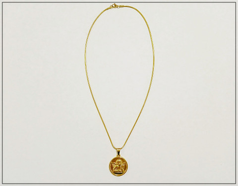 Riipuskoru, Enkeli, kullanvärinen, ruostumaton teräs