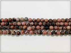 Rodoniitti, pyöreä Ø 8 mm